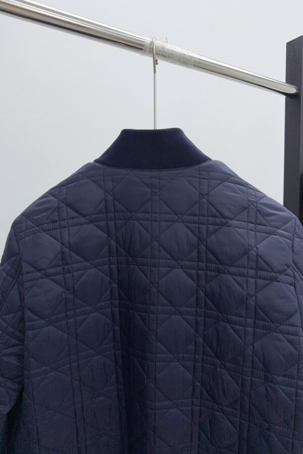 CD Quilted Jacket with Zip Pockets - Navy Blue