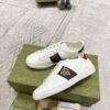GCCI Trainers with Side Stripe and Embroidered Accent - White