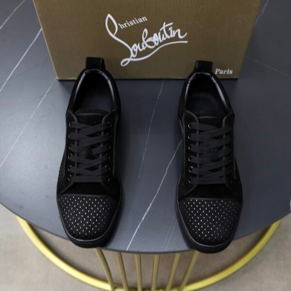CLB Low-Top Trainers with Micro Stud Detail - Black