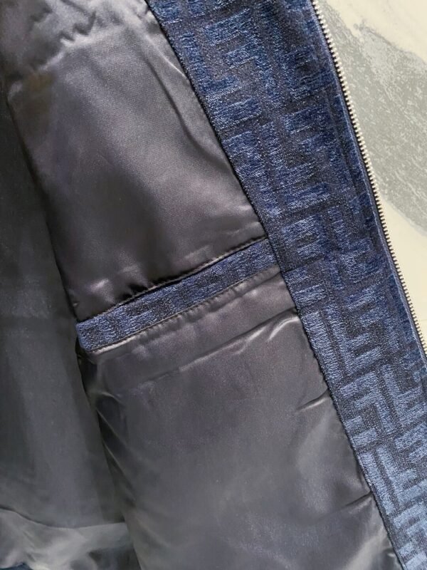 FND Zip-Up Jacket with Chest Pockets - Blue