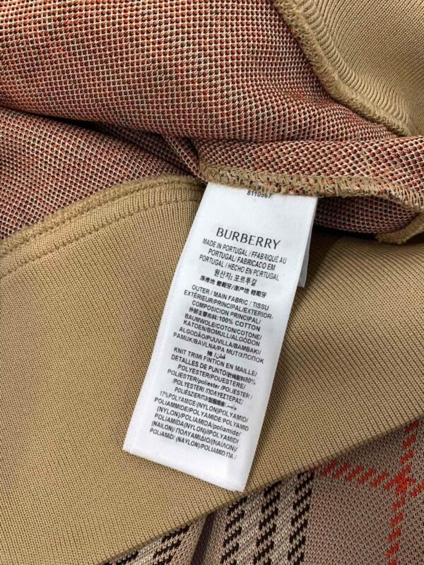 BRBY Check Zip-Up Jacket - Beige