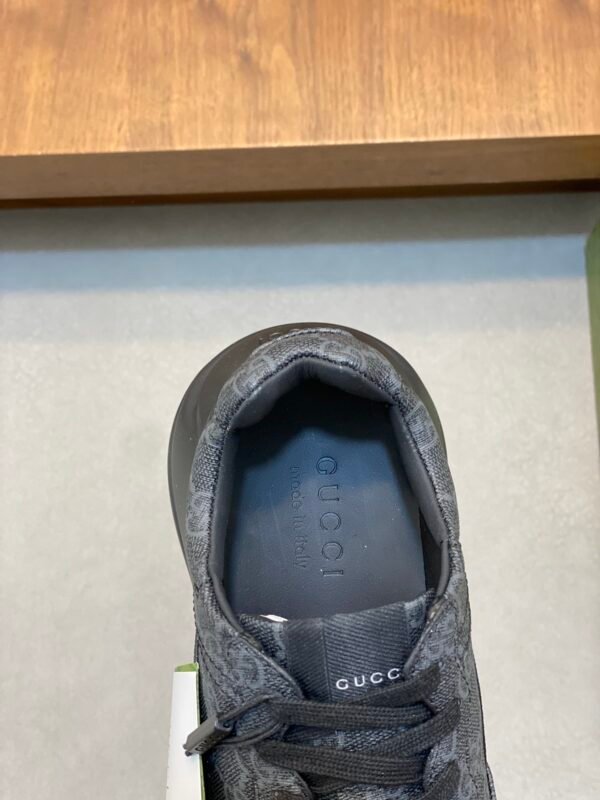 GCCI Trainers with All-Over Monogram Pattern -Black