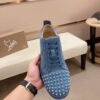9b665d46 CLB Low-Top Trainers with Studded Toe Detail - Blue