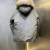 CG Utility Parka Coat with Fur-Trim Hood - Grey