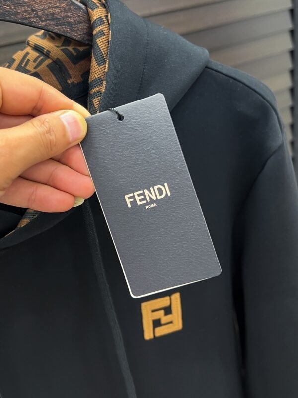 FND Pullover Hoodie with Chest Emblem Detail