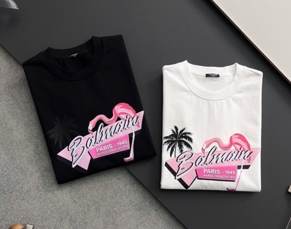 a BLMN Paris 1945 Pink Flamingo Graphic T-Shirt