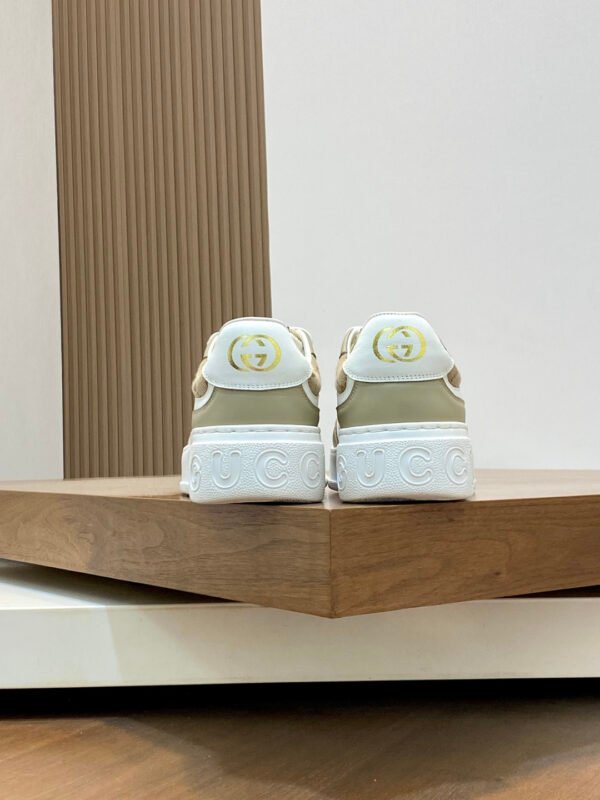 a0612d6c GCCI Low-Top Monogram Trainers with Contrast Panels - Beige