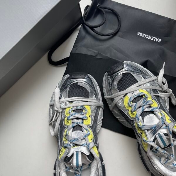 BLNCG Chunky Trainers with Contrast Accents - Grey/Yellow