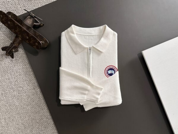 CG Half-Zip Knit Jumper - White