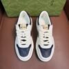 GCCI Trainers with Navy Embossed Monogram