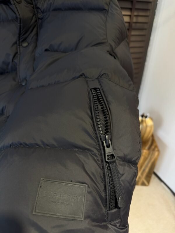 BRBY Hooded Puffer Jacket - Black