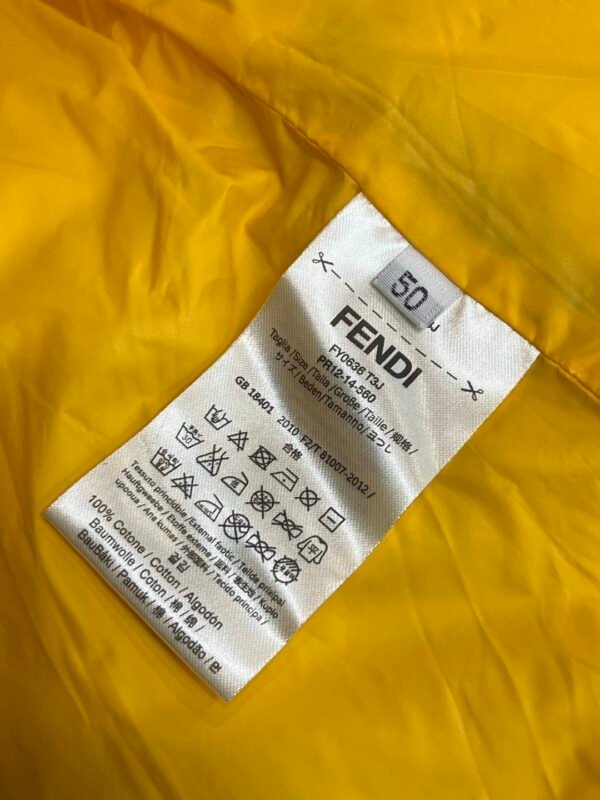 FND Hooded Puffer Jacket with Contrast Lining - Black