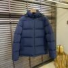BRBY Hooded Padded Puffer Jacket - Navy Blue