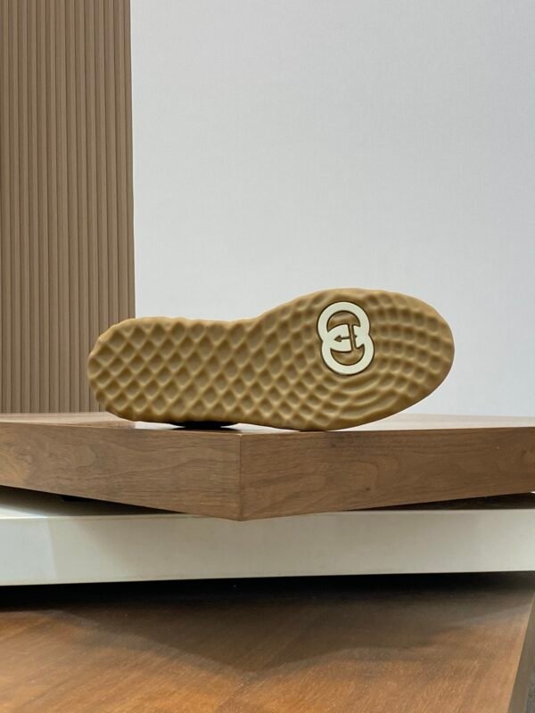 a536cf4a GCCI Low-Top Monogram Trainers - Olive Brown