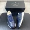 a66b0360 PRDA Low-Top Trainers with Contrast Panels - Navy Blue