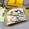 a6ceb570 FND Low-Top Trainers with All-Over Logo Pattern - Black/Orange