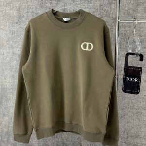 CD Crew Neck Jumper - Olive Green