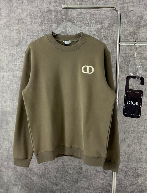 CD Crew Neck Jumper - Olive Green