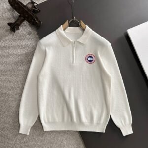 a839bb25 CG Half-Zip Knit Jumper - White