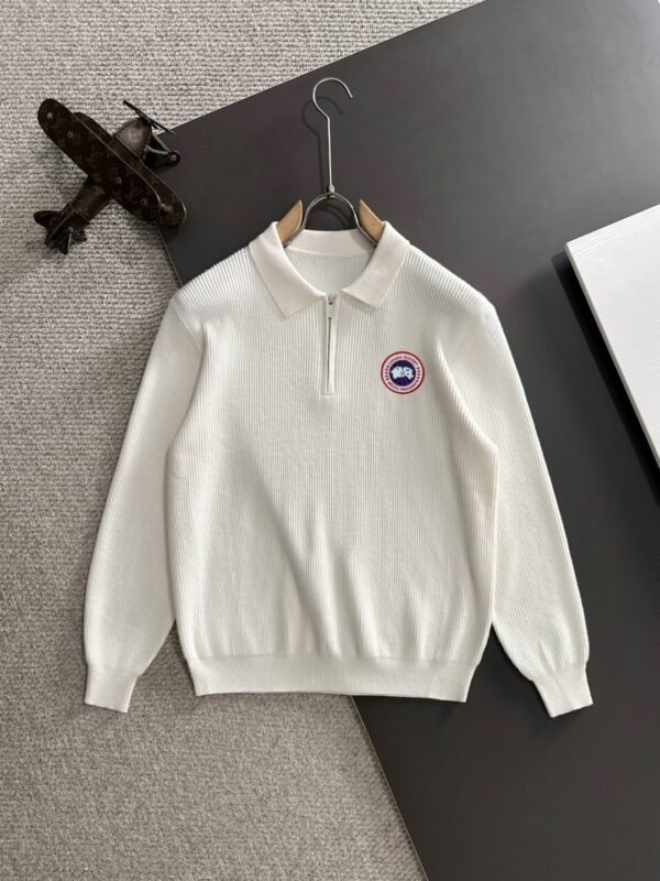 CG Half-Zip Knit Jumper - White