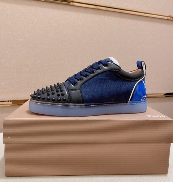 a876a952 CLB Low-Top Trainers with Studded Toe Detail - Navy Blue/Black