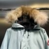 CG Fur-Trim Hooded Jacket with Utility Pockets - Ice Blue
