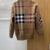 BRBY Check Knit Crew Neck Jumper - Beige
