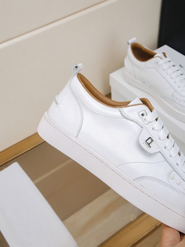 CLB Low-Top Trainers with Studded Toe Detail - White