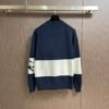 BRBY Color-Block Crew Neck Jumper - Navy Blue