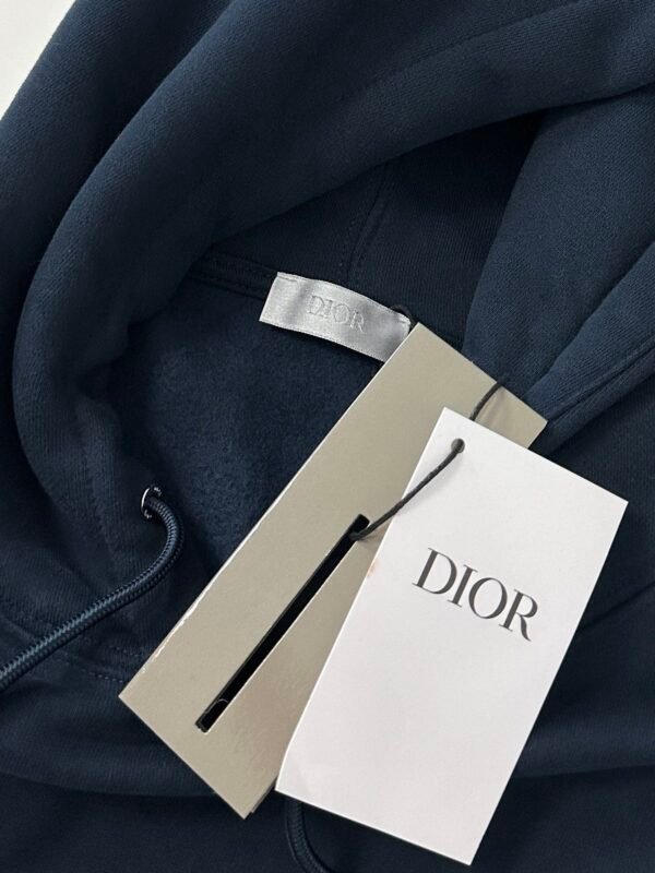 CD Embroidered Logo Pullover Hoodie - Navy Blue