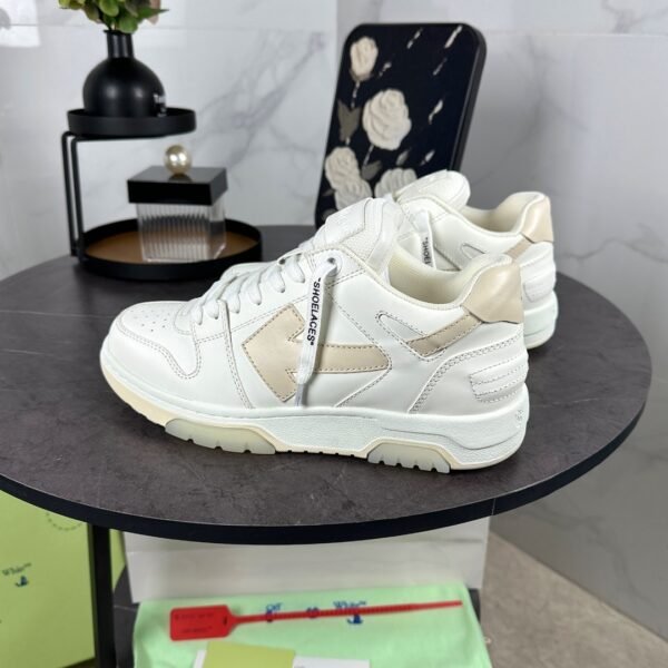 OFFW Trainers with Beige Contrast Panels