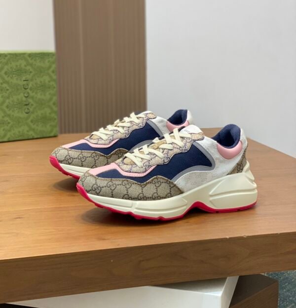 GCCI Trainers with All-Over Monogram Pattern - Multicolour