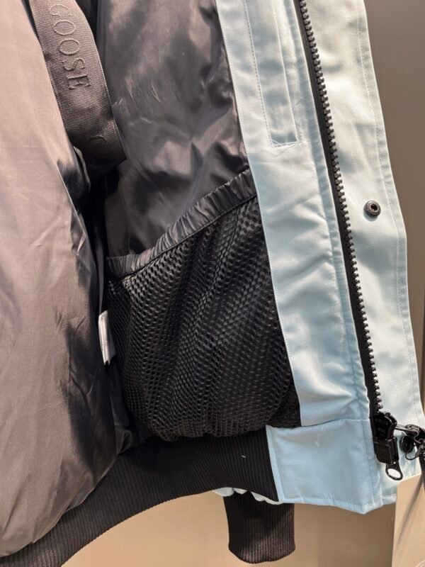 CG Fur-Trim Hooded Jacket with Utility Pockets - Ice Blue