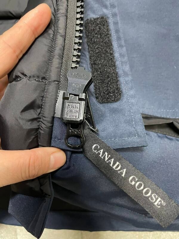 CG Utility Parka Coat with Fur-Trim Hood - Navy Blue