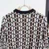 af5e2a3f FND All-Over Geometric Pattern Crew Neck Knit Jumper - Brown/Black