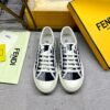b0acb3d6 FND Low-Top Trainers with All-Over Logo Pattern - Navy/White