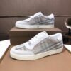 BRBY Low-Top Trainers with Mesh Panels - White