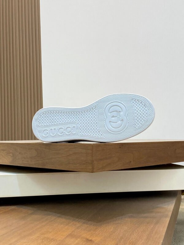 GCCI Trainers with Perforated Panel Detail - White