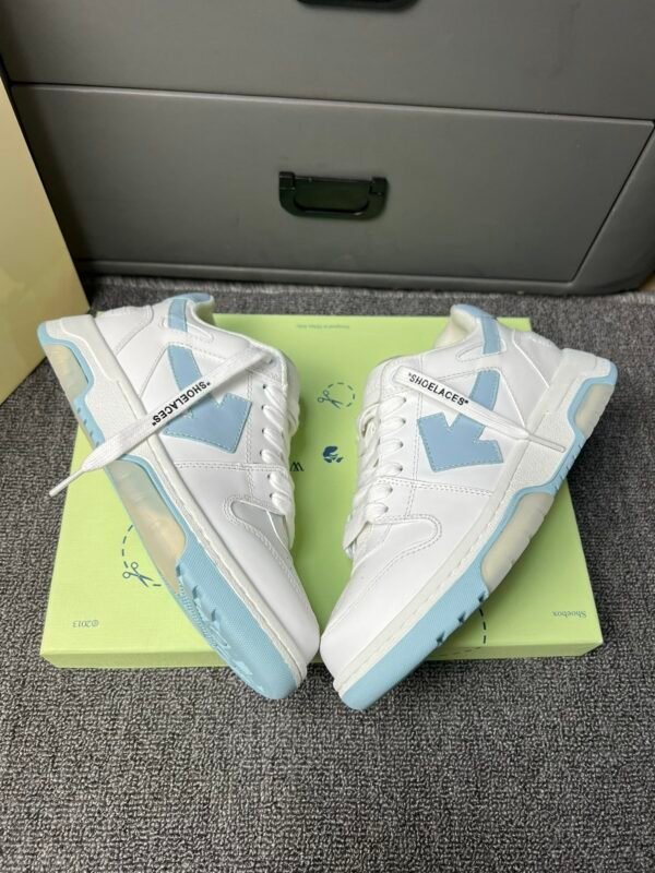OFFW Trainers with Ice Blue Contrast Panels