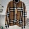 BRBY Check Zip-Up Jacket - Camel