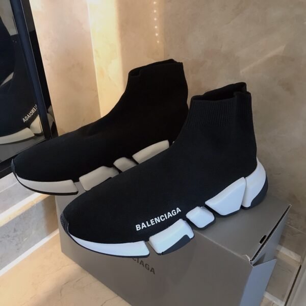 BLNCG Sock-Style Trainers - Black/White