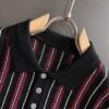 CG Stripped Polo Shirt - Burgundy