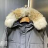 CG Utility Parka Coat with Fur-Trim Hood - Grey