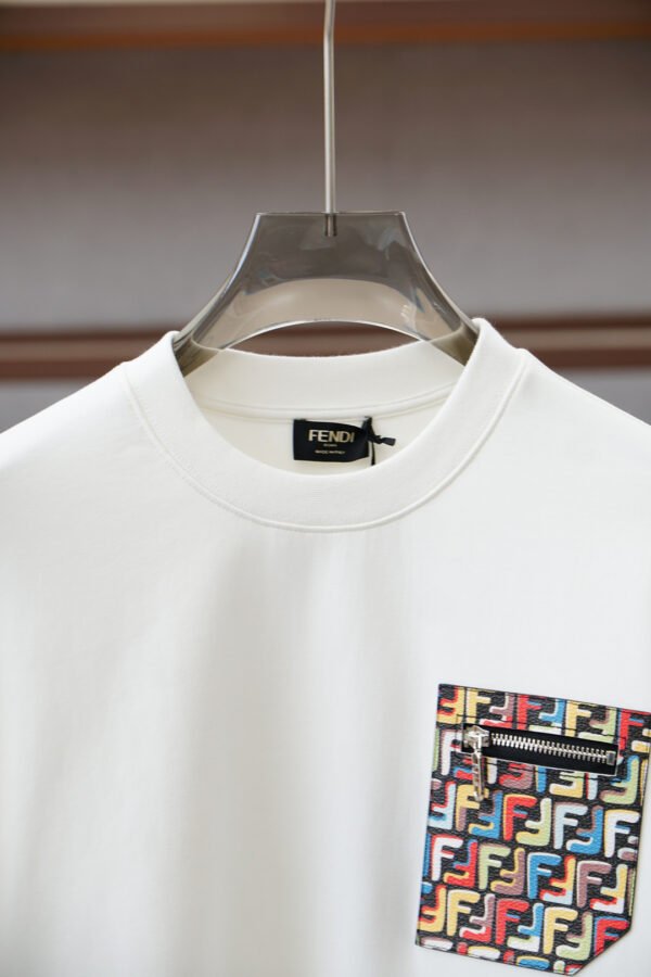 FND Crew Neck Jumper with Contrast Zip Pocket Detail