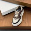 FND Low-Top Trainers with Taupe Details - Brown