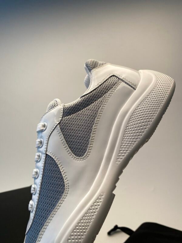 b4f91b03 PRDA Trainers with Mesh Panels and Contrast Smooth Overlays - White