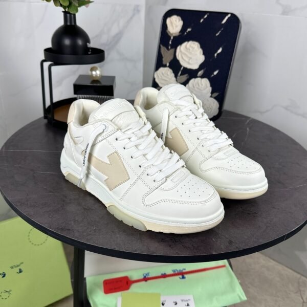 OFFW Trainers with Beige Contrast Panels