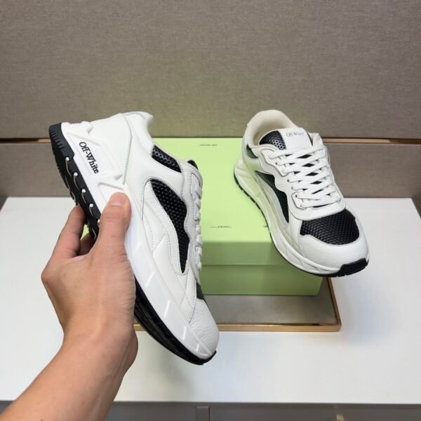 OFFW Trainers with Black & White Contrast Panels