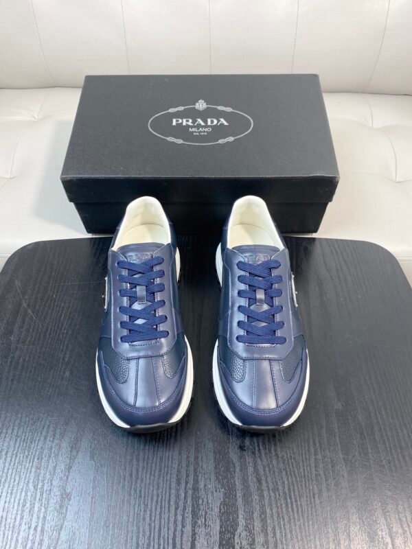 b875a8d4 PRDA Low-Top Trainers with Contrast Panels - Navy Blue