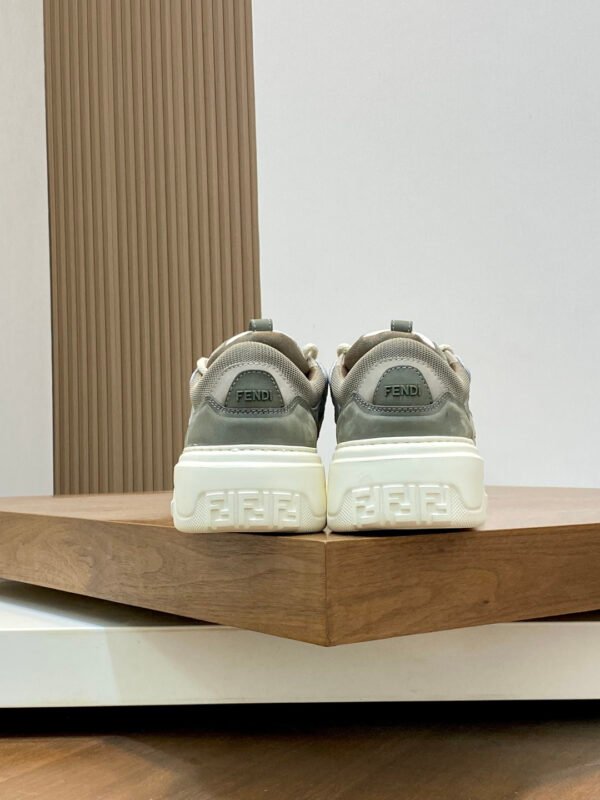 FND Chunky Trainers with Lime Accents - Green/White